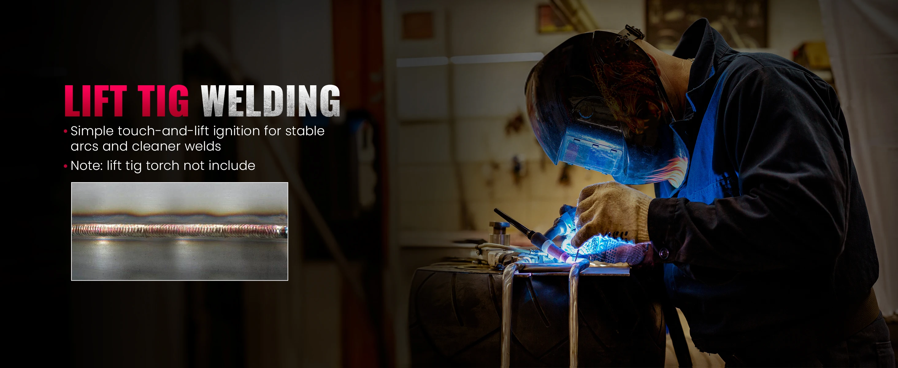Bestarc MIG145 MIG Welder 220V 145Amp 4-in-1 Welding Machine, Gas & Gasless MIG / Lift TIG / Stick, Digital LED Display