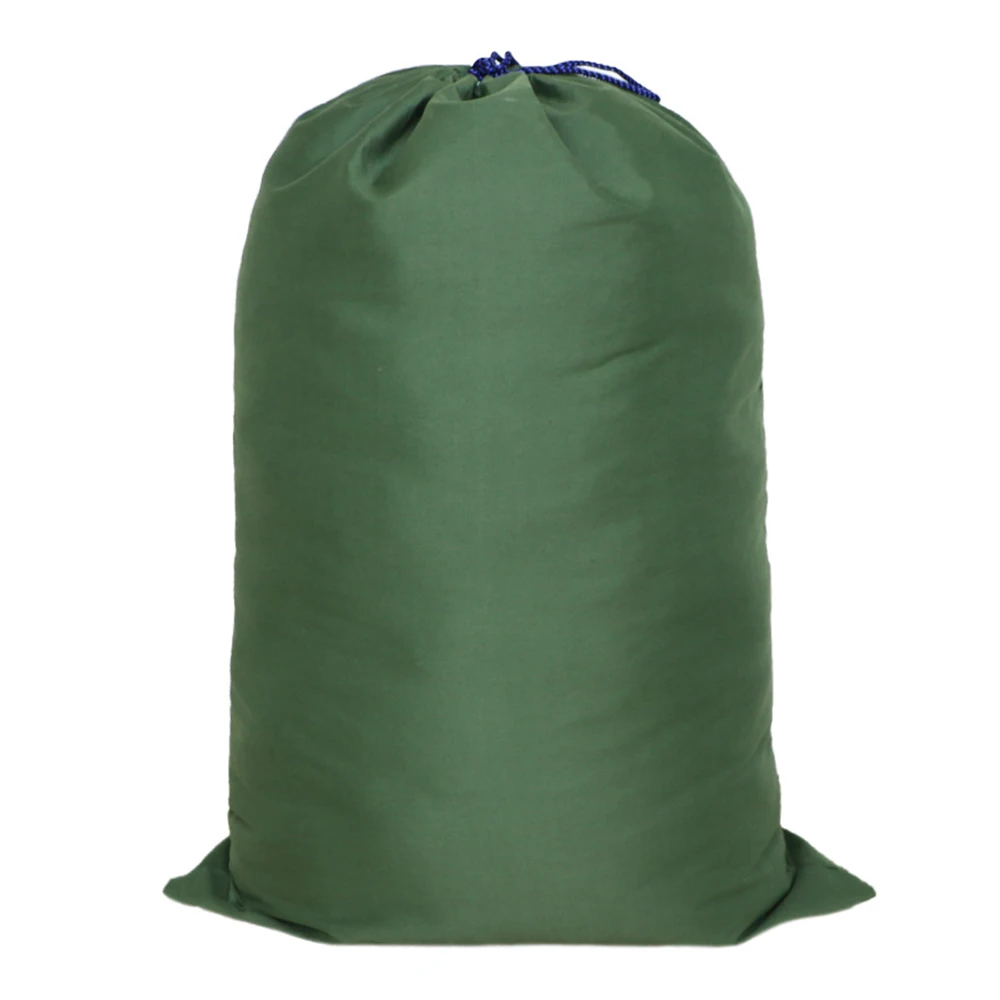 Canvas Drawstring Large Bag Pouch Clothes Craft Storage Laundry Army Green AUS