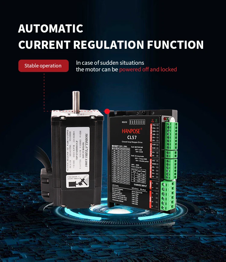 57CME26 Servo motor Stepper Motor 57EH83-56/100MM Hybrid Step-servo motor Nema23 Closed Loop 4A 2.6N.M +CL57 for CNC Router