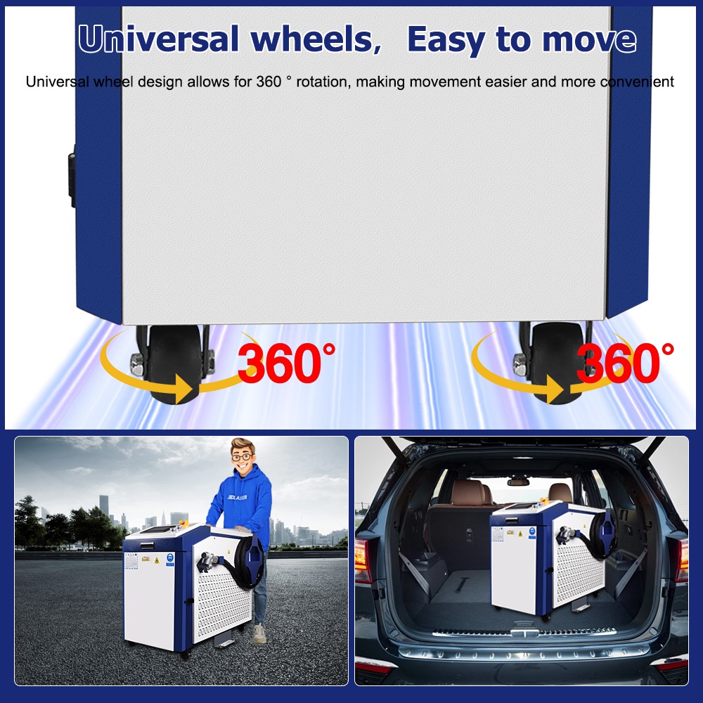 3000W Relfar Laser Cleaning Machine Rust Removal Cleaning Width 300MM Rust Removing for Oil Paint Metal Cleaning