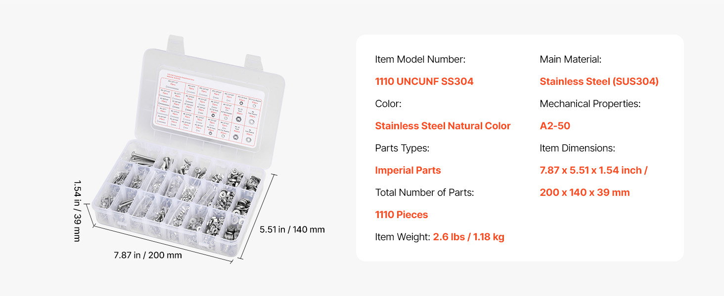 SucceBuy 906 Pcs Bolts and Nuts Assortment Kit Metric Machine Screws and Flat Washers Alloy Steel M4 / M5 / M6/ M8 Multiple Size