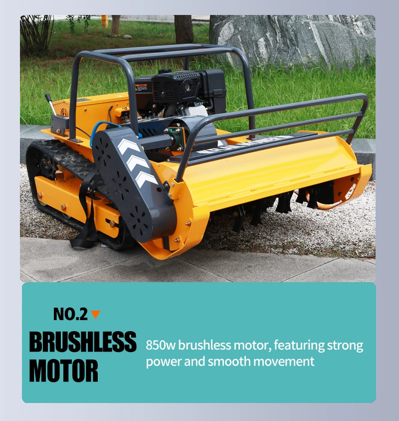 Remote-Controlled Lawnmower, Intelligent Lawn Mowing Robot, Grass Shredder, Zero-Speed Garden Tools, Garden Lawn