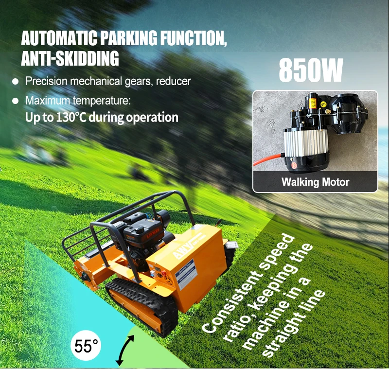 Remote-Controlled Lawnmower, Intelligent Lawn Mowing Robot, Grass Shredder, Zero-Speed Garden Tools, Garden Lawn