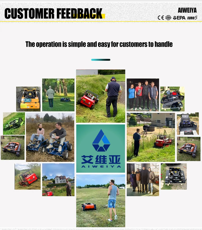 Remote-Controlled Lawnmower, Intelligent Lawn Mowing Robot, Grass Shredder, Zero-Speed Garden Tools, Garden Lawn