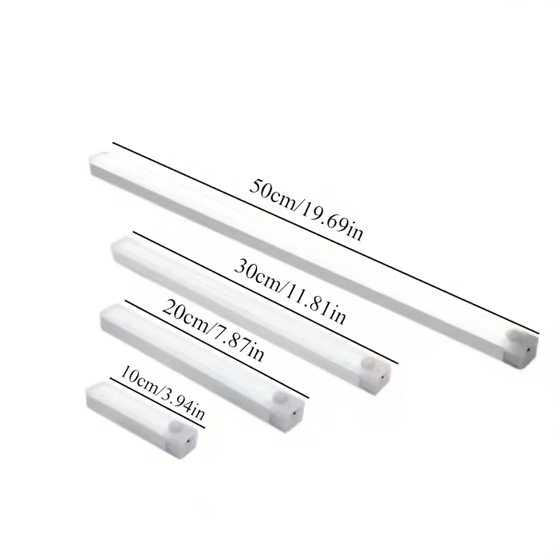 Eight-pack USB rechargeable magnetic LED sensor lights (with spare batteries), wall-mounted, suitable for indoor lighting in bedrooms, kitchens, hallways, staircases, wardrobes, garages, bathrooms, etc. – also functions as a cabinet light strip.