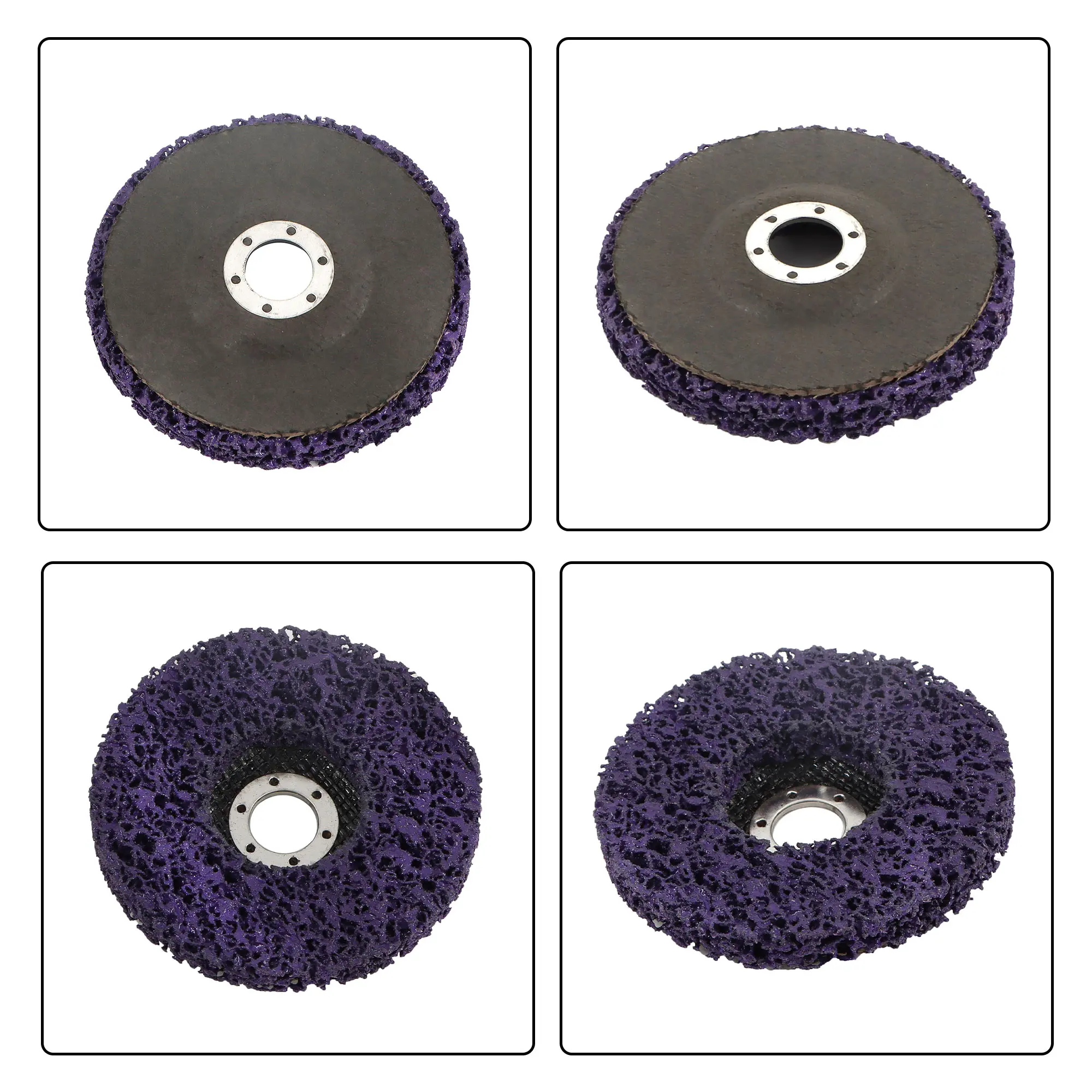 5-Pack Purple Diamond Grinding Wheel 46 Grit 5' 125mm X B 7/8'22.23mm X T 5/8' for Metalworking And Fabrication