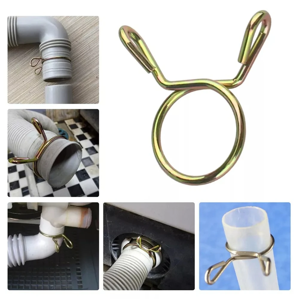 250Pcs Fuel Line Hose Tubing Spring Clips Clamps Assortment Kit for Motorcycle