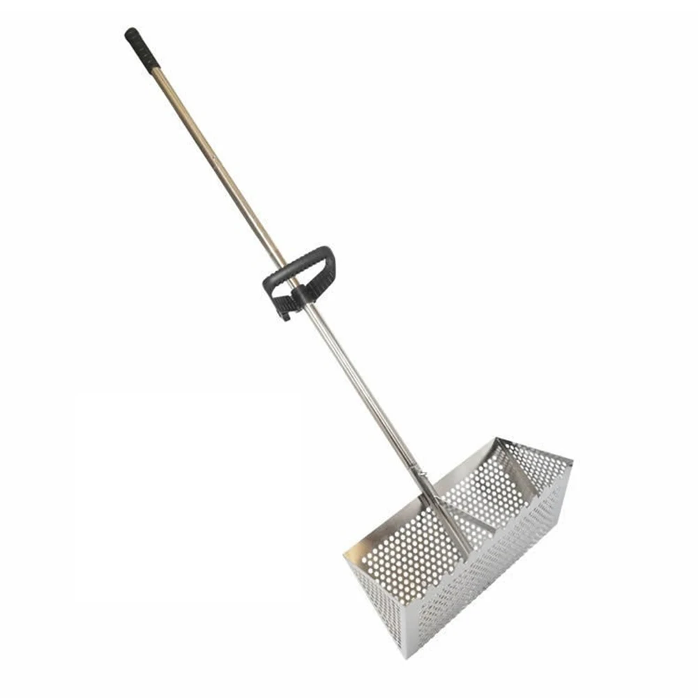 Stainless Steel Sand Screen Foldable Beach Shark Tooth Screen Shell Shovel Sand Filting Rake Beach Shovel And Screening Gear