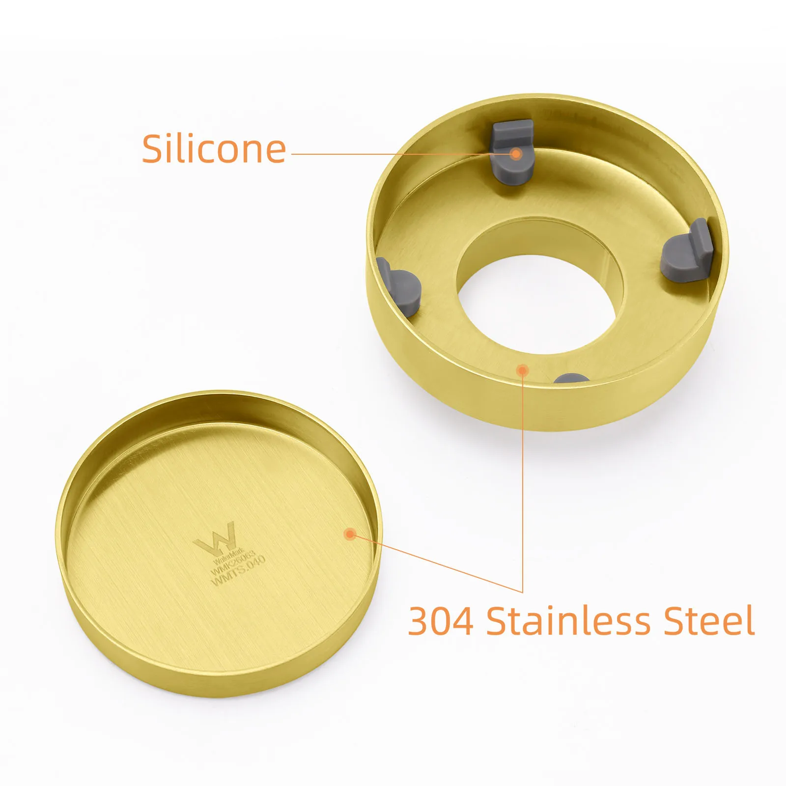 **Sydney Stocks** KYLINS SUS304 100mm Round Tile Insert Shower Grate Floor Drain Outlet Waste Brushed Gold Black Gun Metal