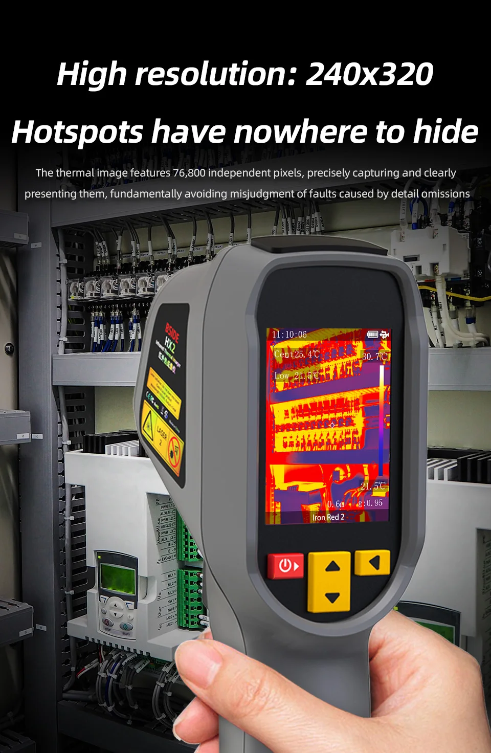 BSIDE 320*240 Thermal Imager HX2 NEW Camera Laser Thermographic HD Resolution For Circuit PCB Repair Pipeline Detection Medical