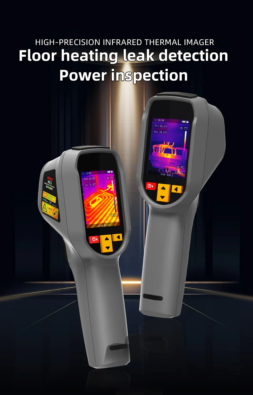BSIDE 320*240 Thermal Imager HX2 NEW Camera Laser Thermographic HD Resolution For Circuit PCB Repair Pipeline Detection Medical