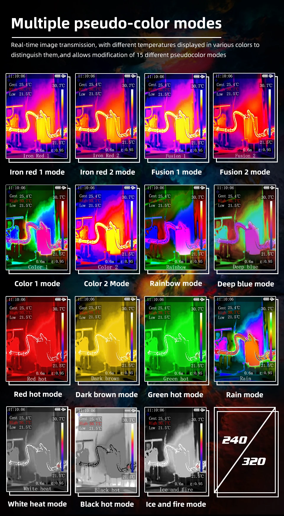 BSIDE 320*240 Thermal Imager HX2 NEW Camera Laser Thermographic HD Resolution For Circuit PCB Repair Pipeline Detection Medical