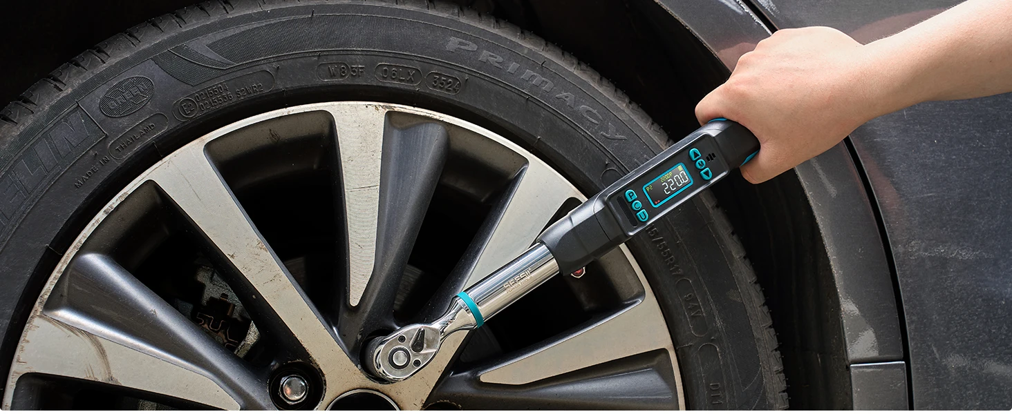 SEESII 220N.m Torque Wrench 3/8" Square Drive Torques Key ±2% High Precision Torque Wrench Professional Bicycle Automotive Tool
