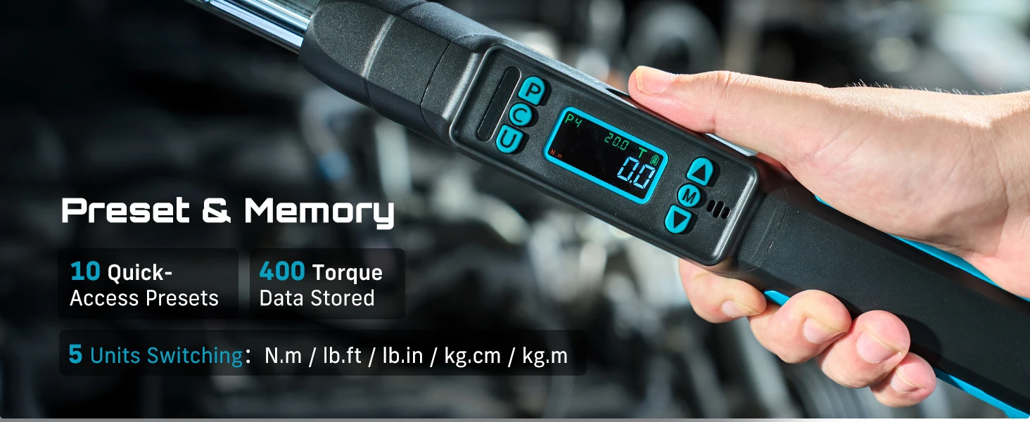 SEESII 220N.m Torque Wrench 3/8" Square Drive Torques Key ±2% High Precision Torque Wrench Professional Bicycle Automotive Tool