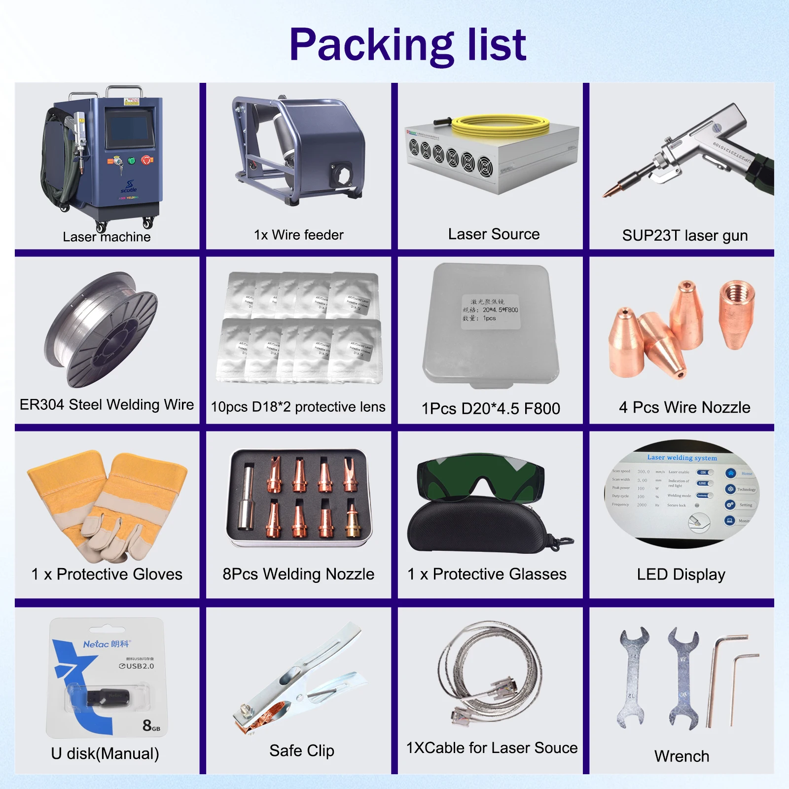 Handheld Laser 2000W Air Cooling 4 in 1 Laser Welding/Cutting/Cleaning Machine Laser welder cutter 100% factory outlet