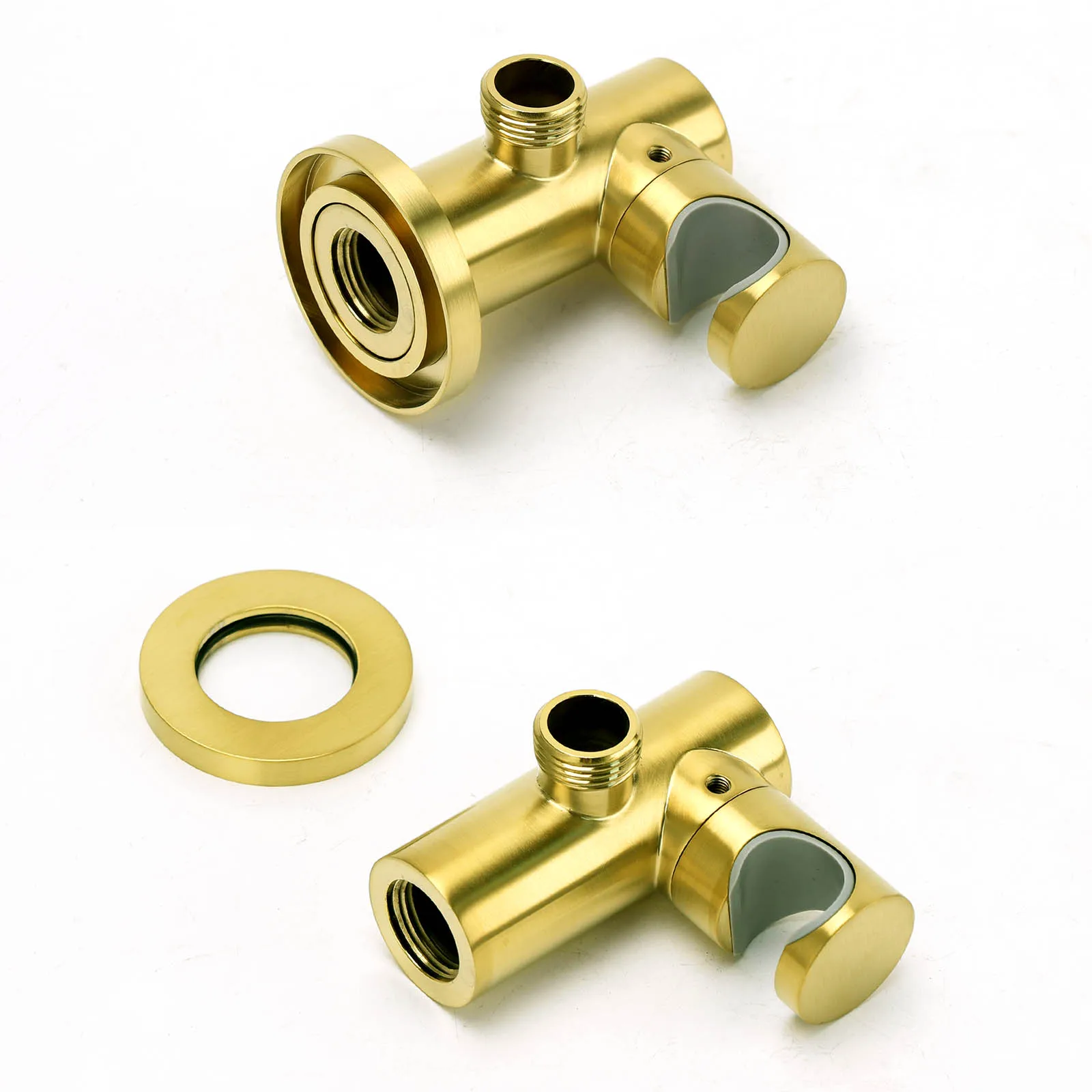 **Sydney Stock** KYLINS Brushed Gold Round Rain Shower Head 3 Mode Handheld Kit 2 Way Mixer Diverter Tap Set Wels WaterMark