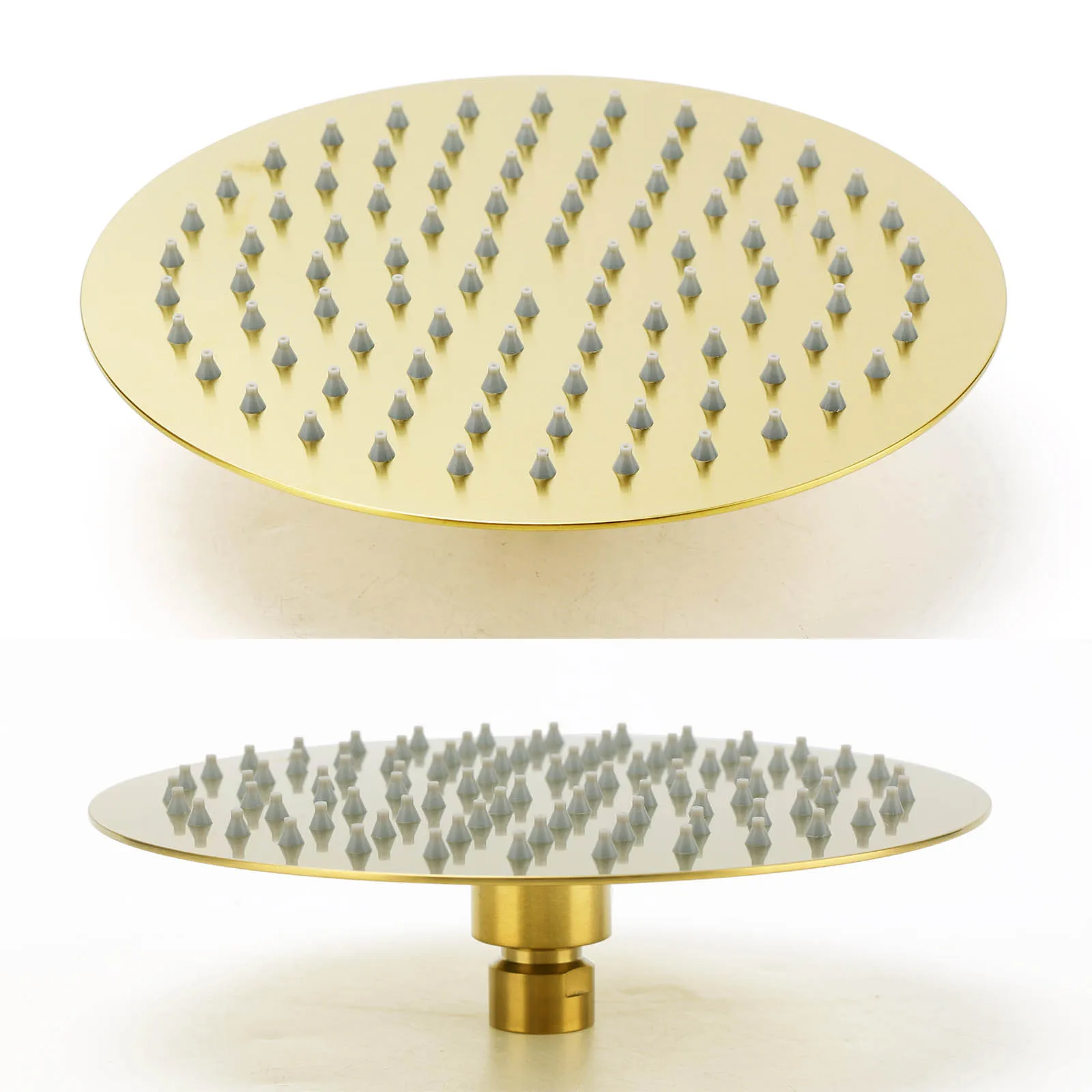 **Sydney Stock** KYLINS Brushed Gold Round Rain Shower Head 3 Mode Handheld Kit 2 Way Mixer Diverter Tap Set Wels WaterMark