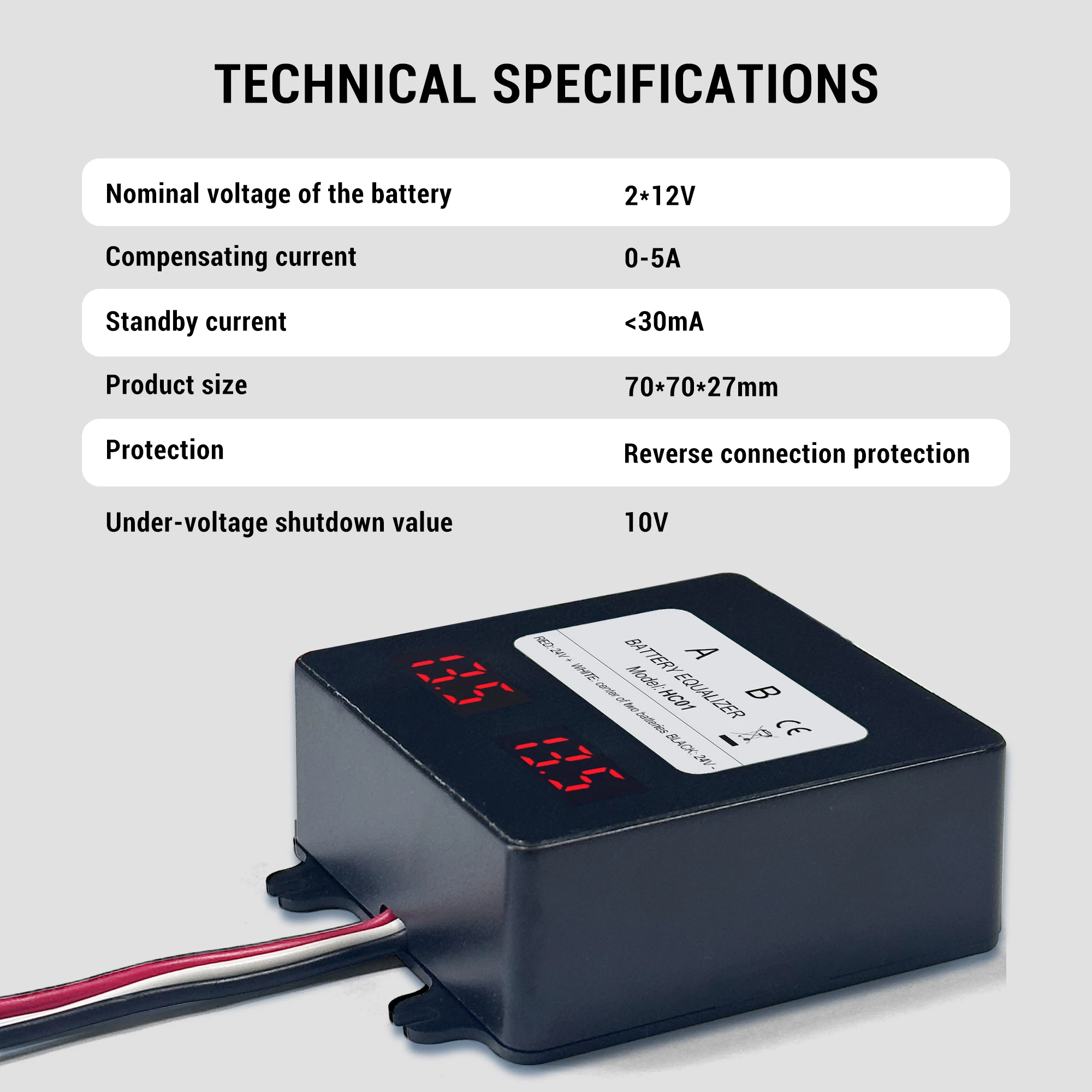 Heltec 5A 4S 6S 8S Active Balancer/ 12V LCD Battery Equalizer for Lifepo4 Lipo LTO Battery/Lead Acid Battery
