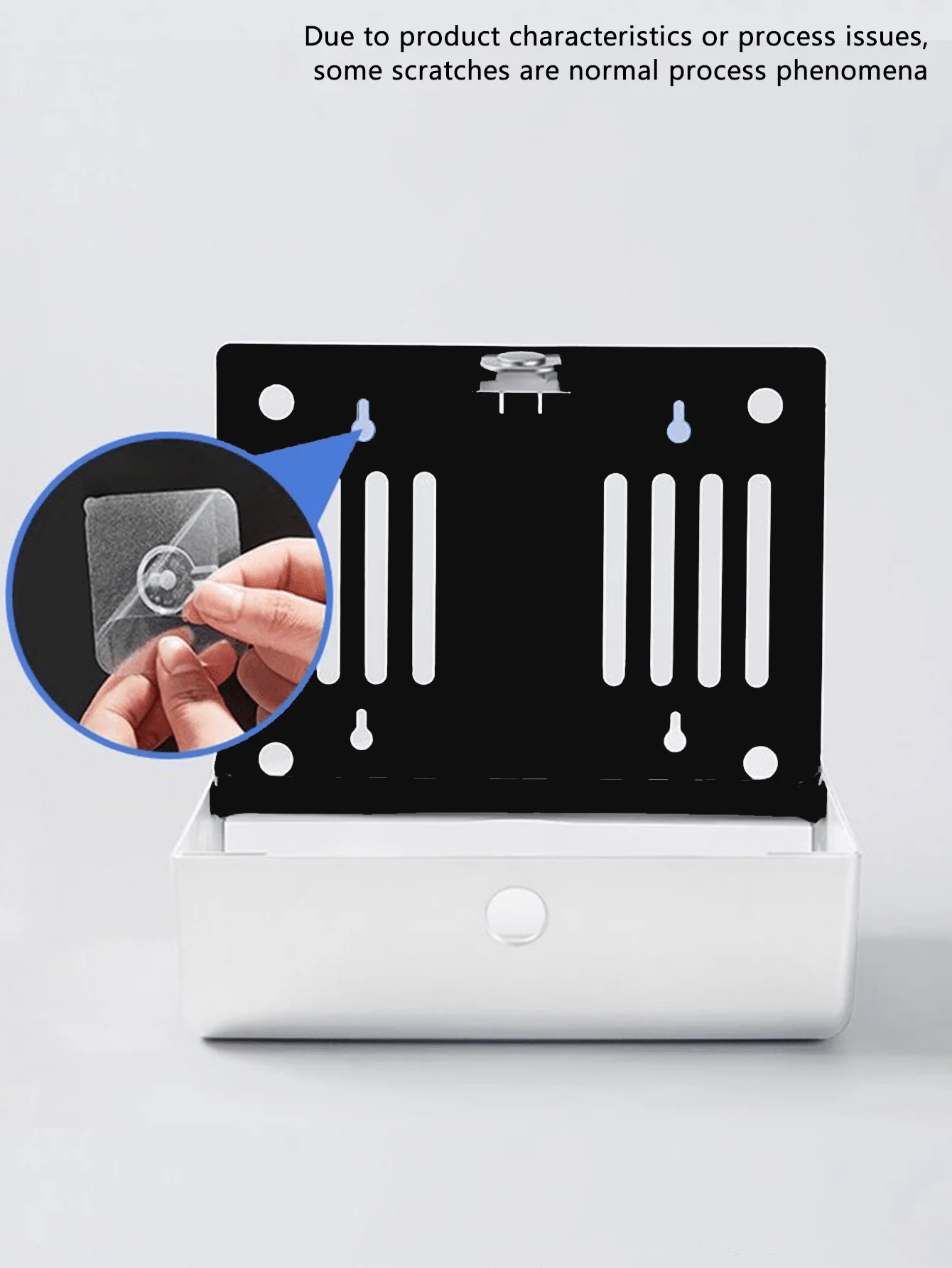 1pc Large Capacity 200-Sheet Tissue Box With Free Punch Installation Kit, Wall-Mounted Waterproof Paper Towel Holder For