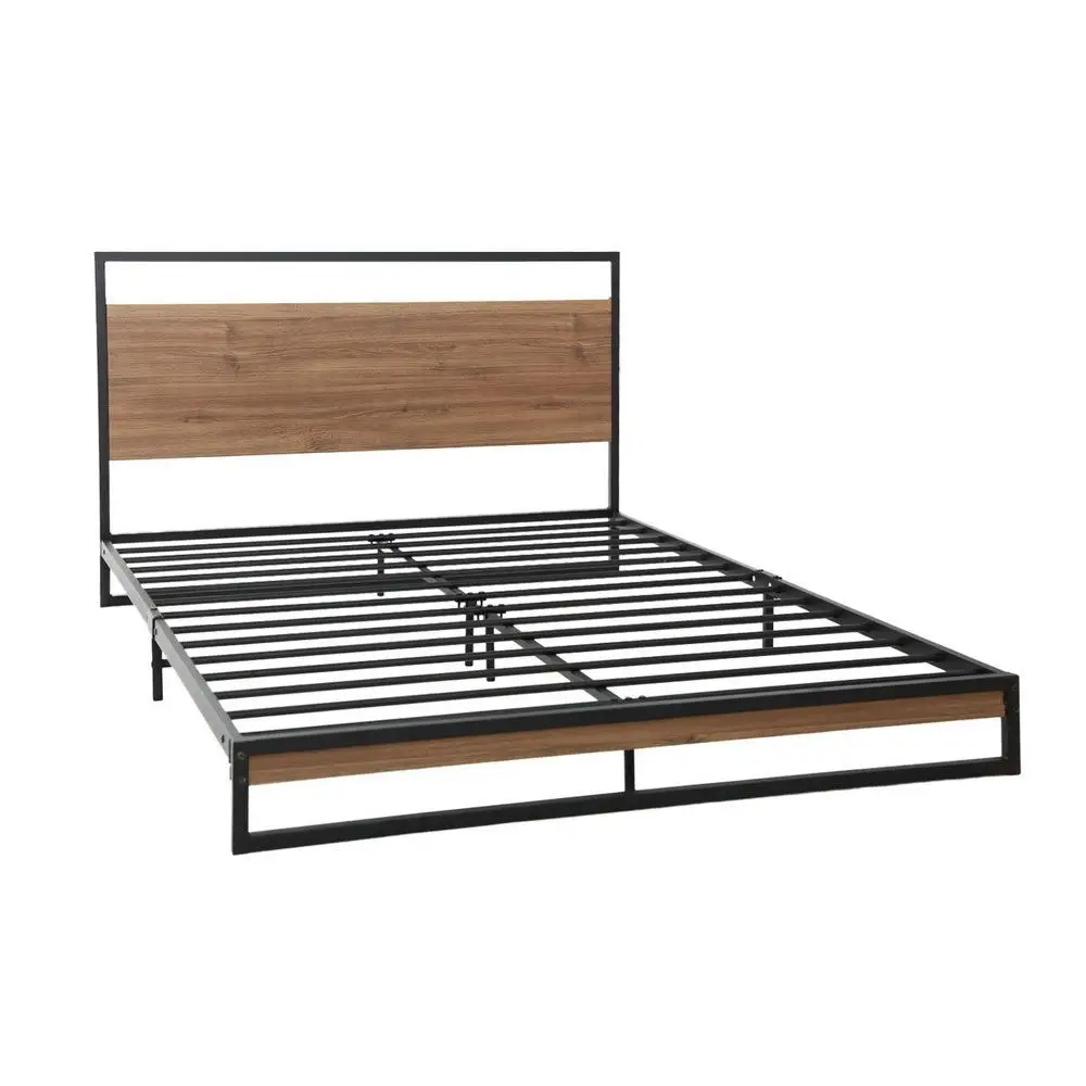 King Size Metal Bed Frame Heavy Duty Platform Bed Frame Easy Assembly No Box Spring Needed Sturdy Steel Bed Base for Bedroom Use