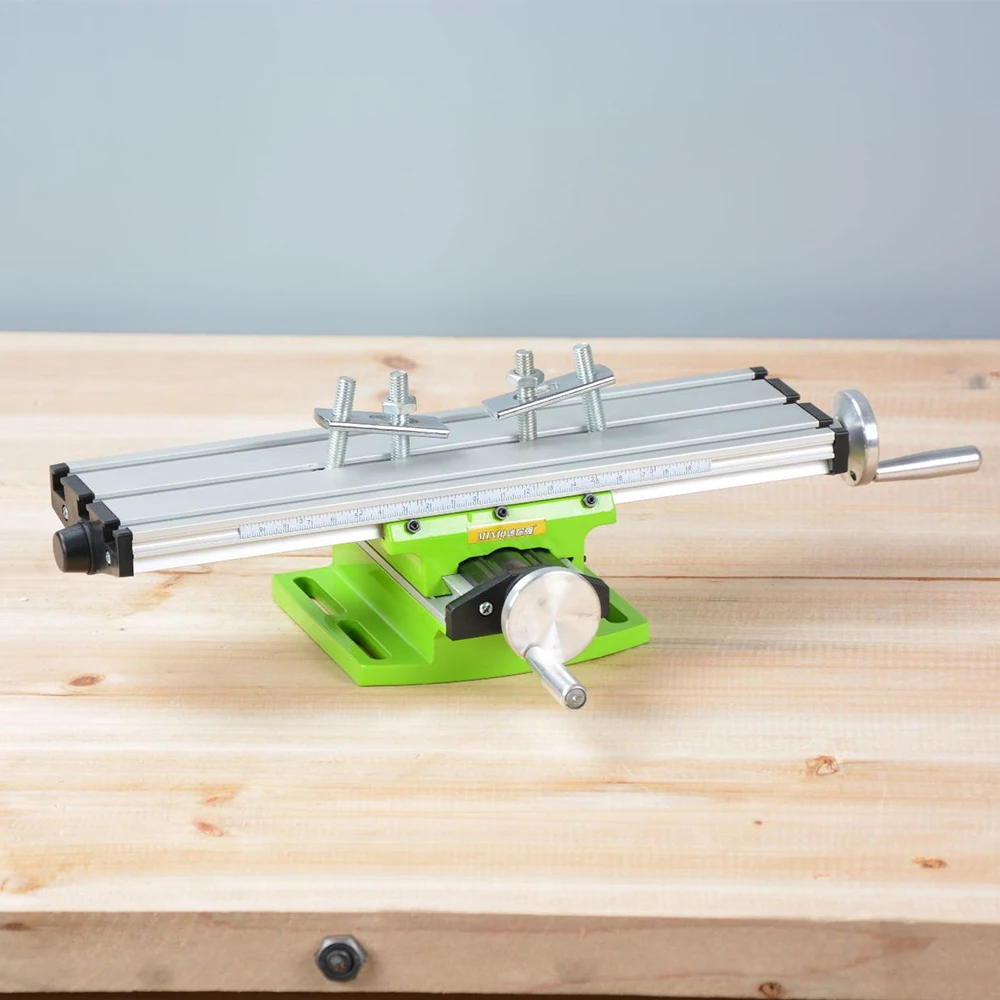 ALLSOME Mini Precision Milling Machine Worktable Multifunction Drill Vise Fixture Working Table Cross Slide Table