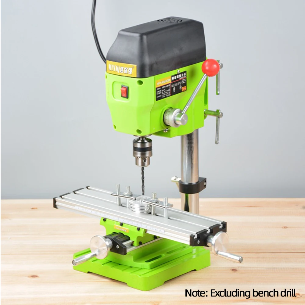 ALLSOME Mini Precision Milling Machine Worktable Multifunction Drill Vise Fixture Working Table Cross Slide Table