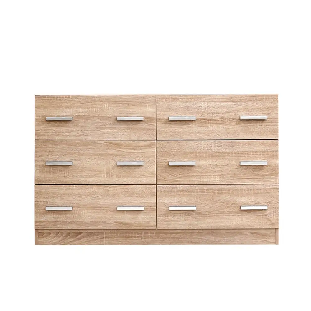 6 Drawer Pine Chest Storage Cabinet Bedroom Dresser Tall Wooden Organizer Furniture