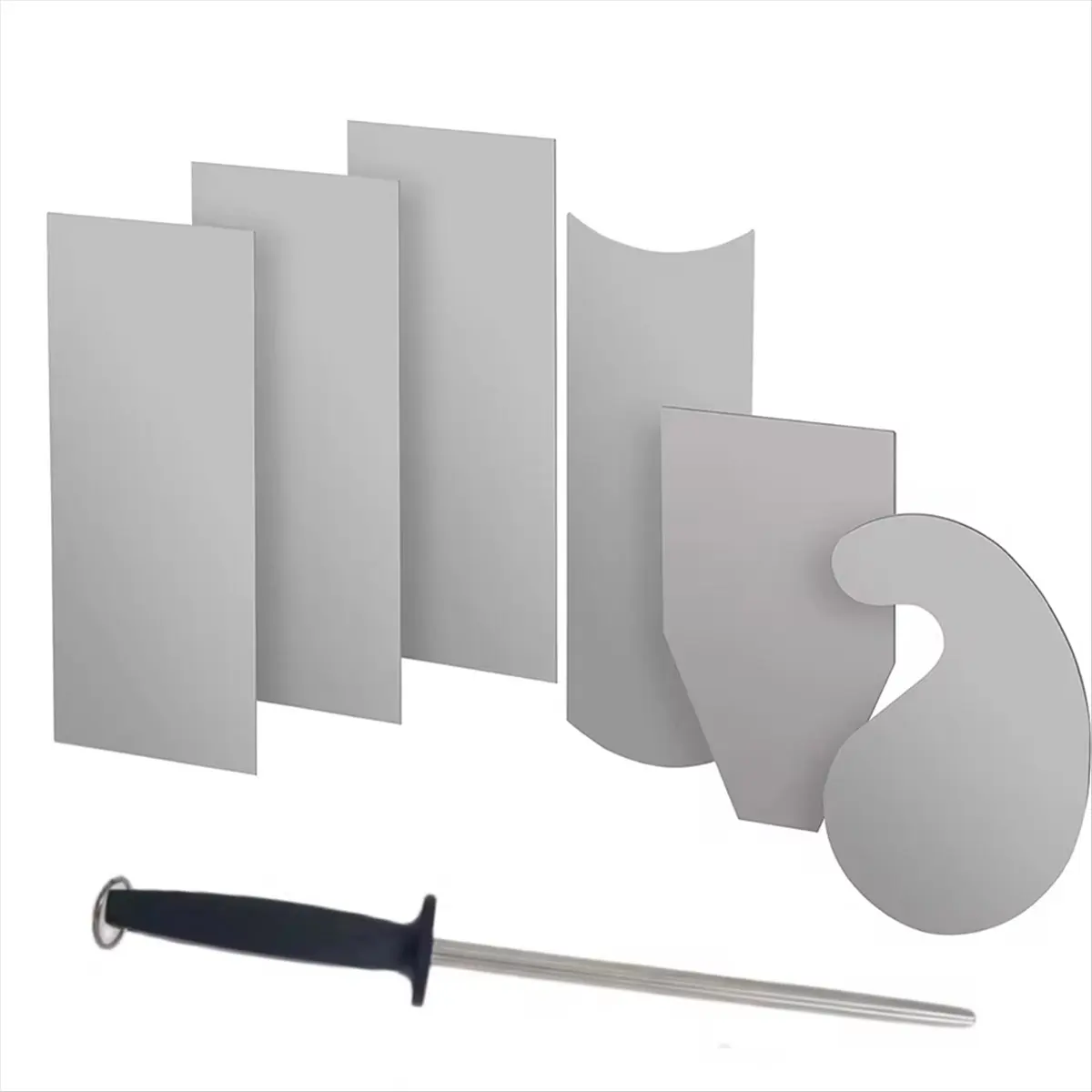 Woodworking Card Scraper Set Hardened Cabinet Scraper Card Scraping Rectangle Knife Smooth Wood Deburring Carpentry Tool