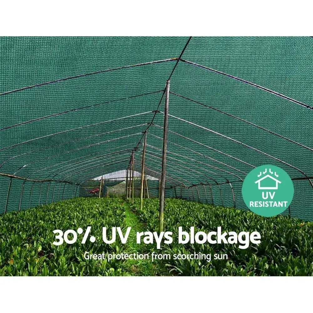 30 Percent Shade Cloth 3.66 x 30 m Heavy Duty Green Garden Sun Protection Mesh Fabric