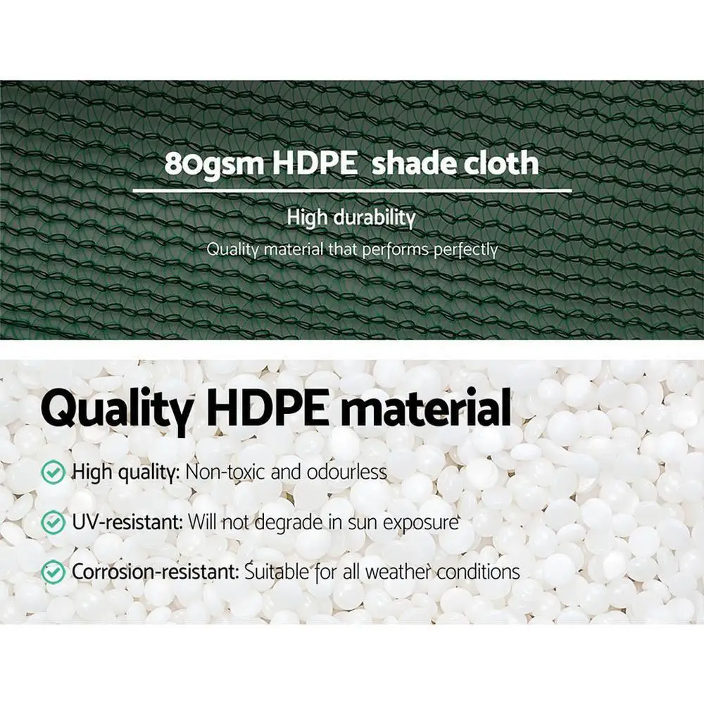 30 Percent Shade Cloth 3.66 x 30 m Heavy Duty Green Garden Sun Protection Mesh Fabric