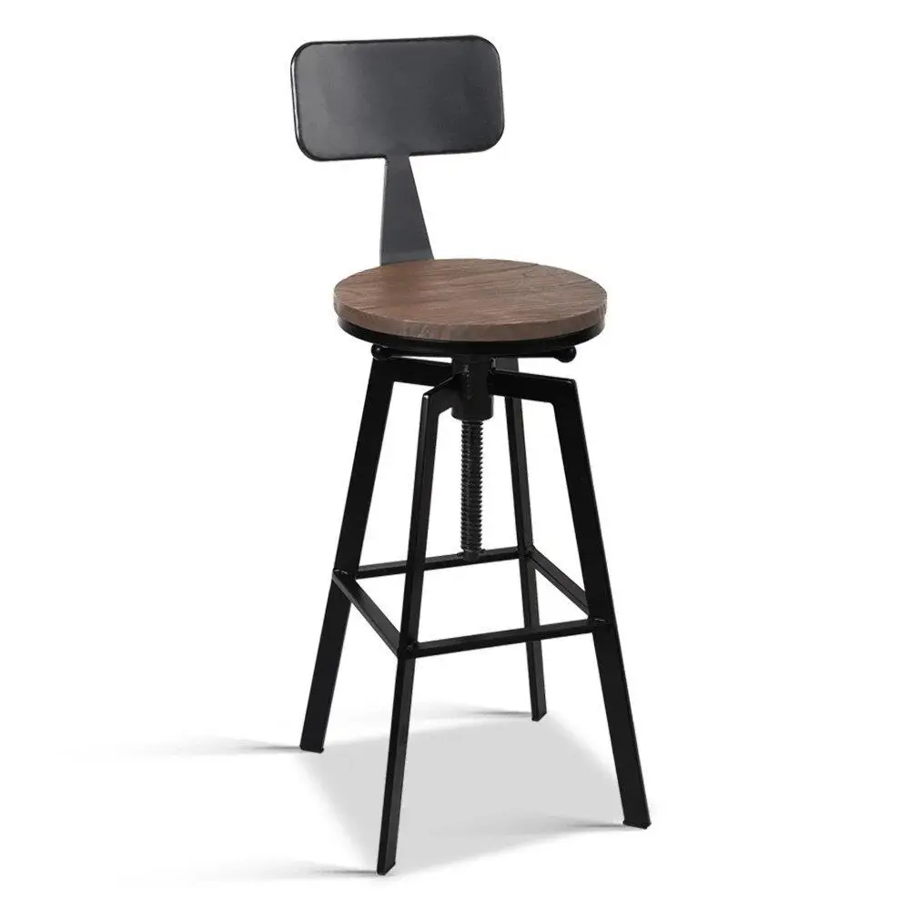 Vintage Metal Bar Stools for Kitchen Counter Industrial Style Modern Dining Chairs