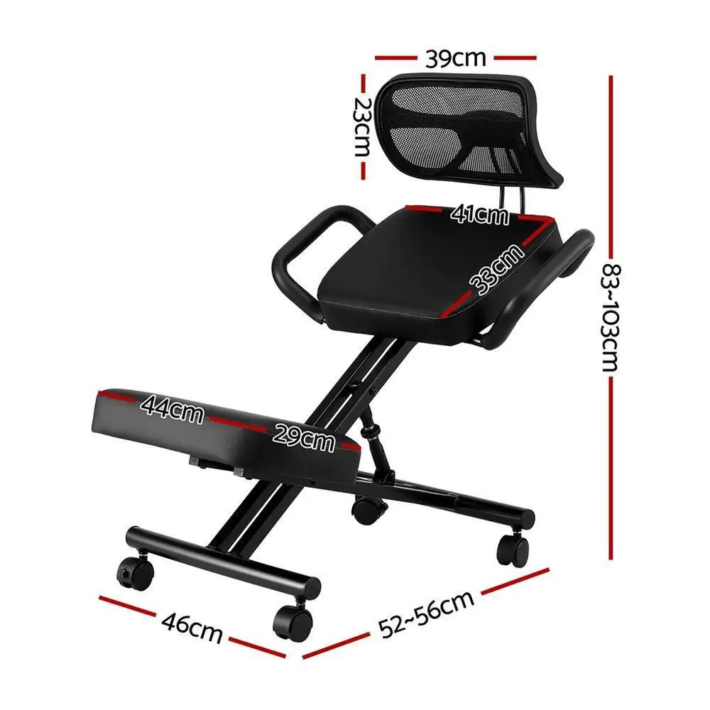 Kneeling Ergonomic Office Chair Home Knee Seat Posture Support Back Stretch Rest Adjustable Comfort Desk Chair