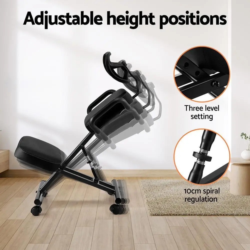 Kneeling Ergonomic Office Chair Home Knee Seat Posture Support Back Stretch Rest Adjustable Comfort Desk Chair