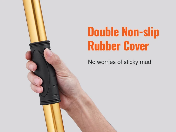 SucceBuy Drywall Flat Box Handle 40''-64'' Anodized Aluminum 5-Section Length Adjustable Non-Slip Grip Plasterboard Wallboard