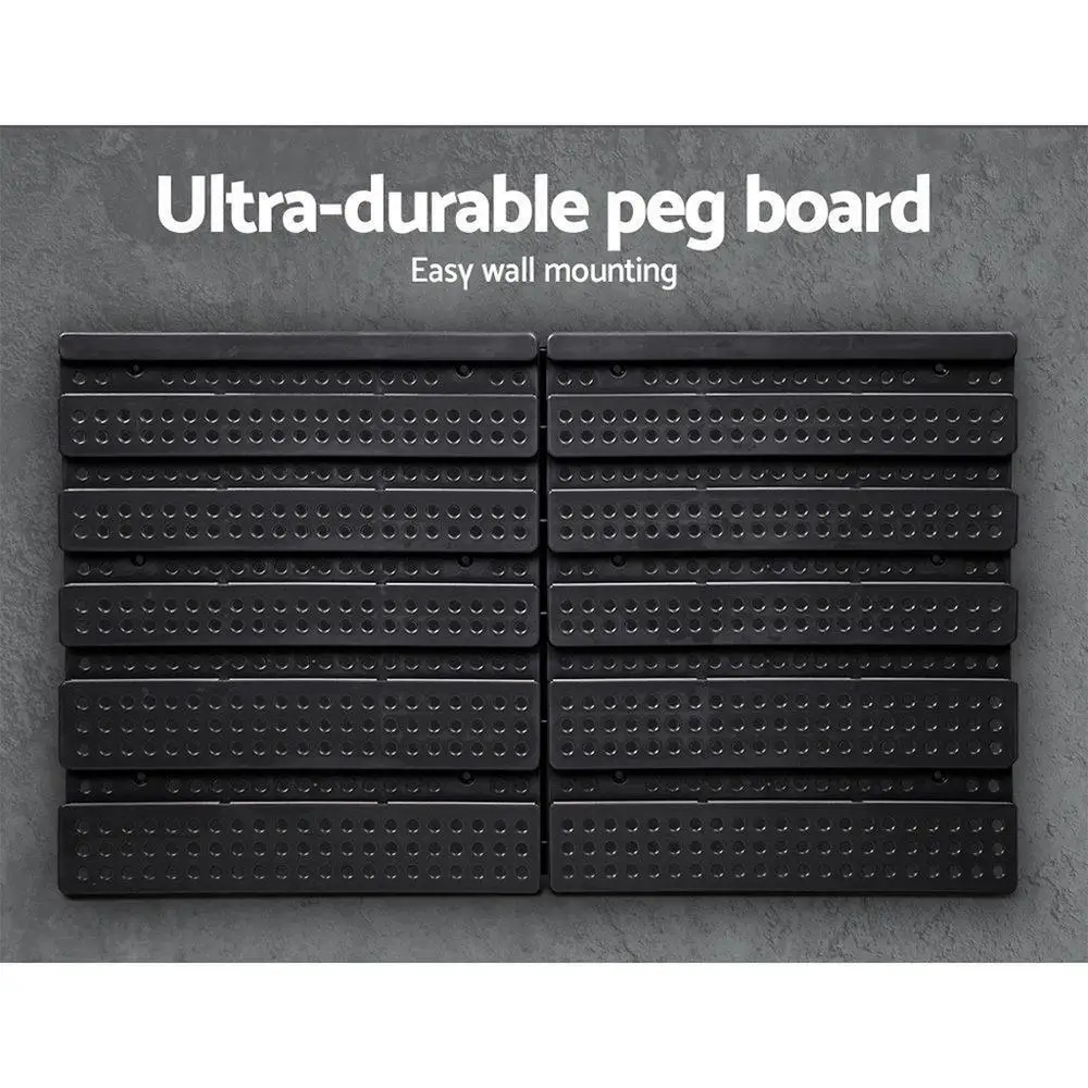 60 Pcs Wall Mounted Storage Bin Rack Organizer Heavy Duty Plastic Parts Storage Bins for Garage Workshop Tool and Hardware Sorting