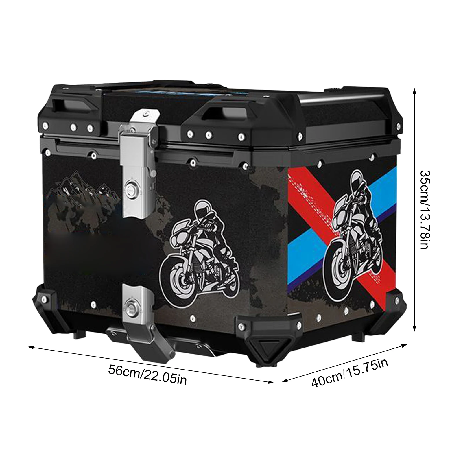 65L Motorcycle Aluminum Top Box Tail Rear Luggage Storage Tool Cases for BMW R1200GS R1250GS R1200GS 1200 GS LC ADV Helmet Box