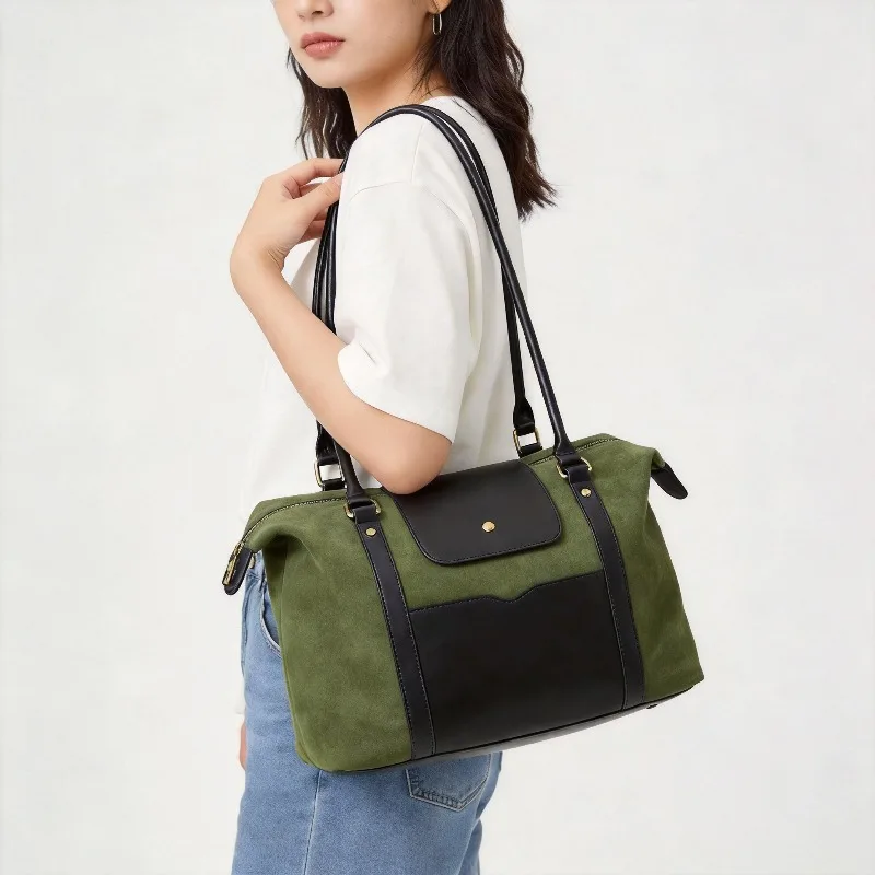 Casual Large Capacity Women'S Crossbody Bag Retro Matte Handbag Pillow Shaped Shoulder Bag Urban Minimalist Style