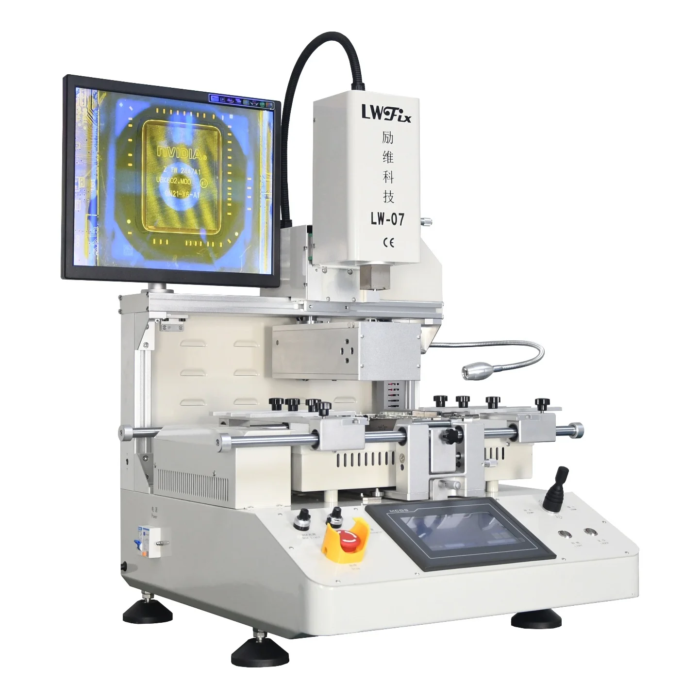 LWFix LW-07 Professional BGA Rework Station 5300W PCB Repair Machine Optical Alignment SMT Equipment for IC Chip Replacement and Electronics Repair
