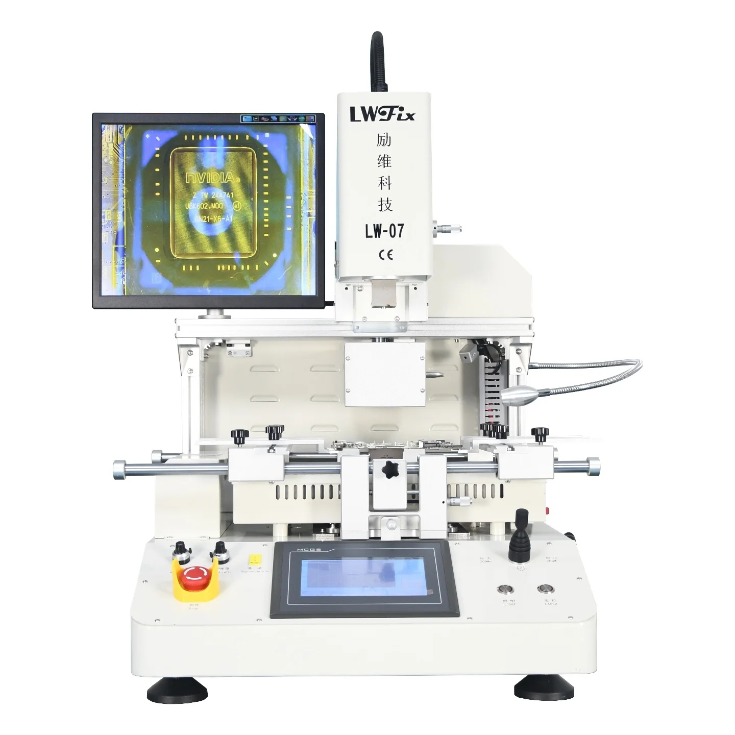 LWFix LW-07 Professional BGA Rework Station 5300W PCB Repair Machine Optical Alignment SMT Equipment for IC Chip Replacement and Electronics Repair