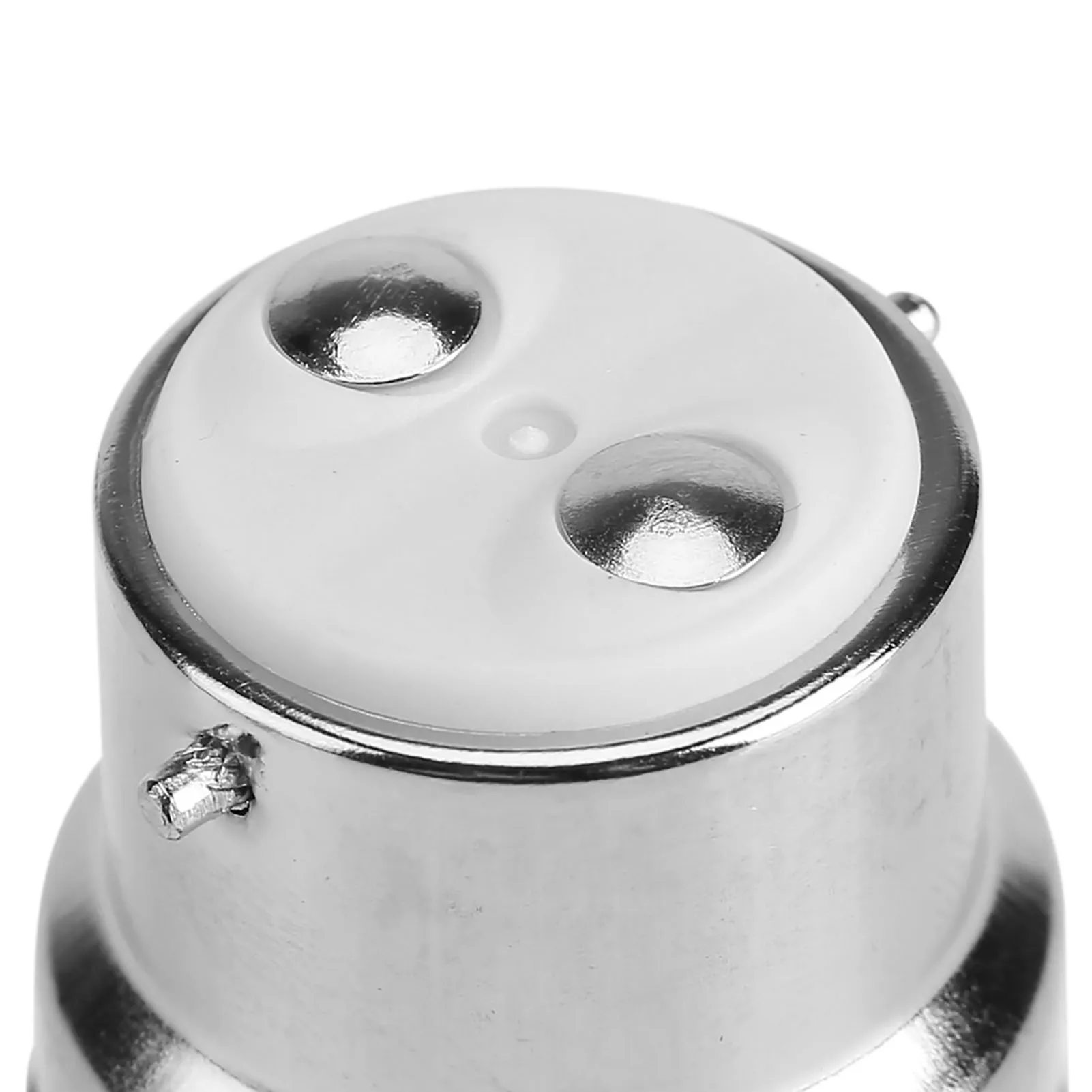 5pcs B22 Male to E27 Female Socket Base Bulb Adapter Nickle-plated Iron Light Socket Converter Lamp Holders