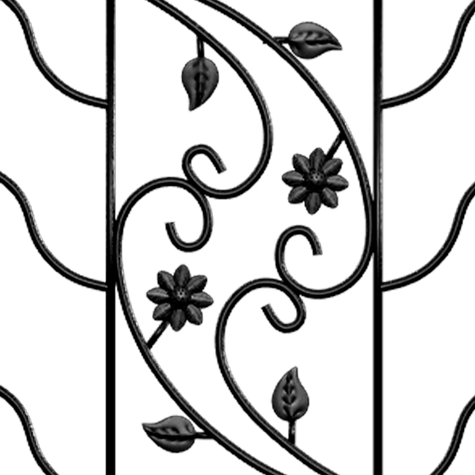 2pcs Metal Garden Trellis 172cm Height Durable Decorative Plant Support Stakes for Outdoor Climbing Plants