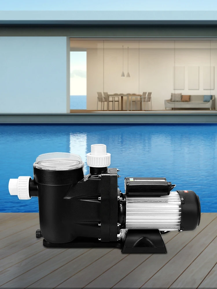 SucceBuy2.5HP Pool Pump Motor With Strainer Basket 1850W Water Pump Aquarium Swimming Pool Pump Circulation Pump Above In Ground