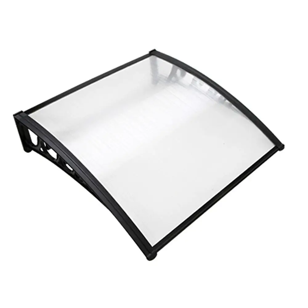 Window Door Awning 1x1m Transparent Rain Shelter Canopy Outdoor Entrance Protection Panel