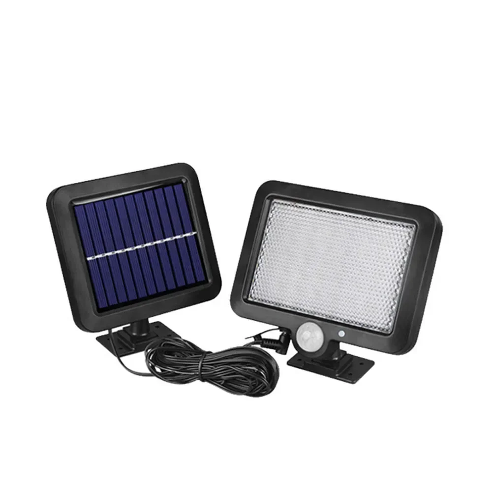 56LED Solar Lights Split Wall Lamp Motion Sensor Sunlight Light 3 Mode Outdoor Waterproof Emergency Street Garden Security Light