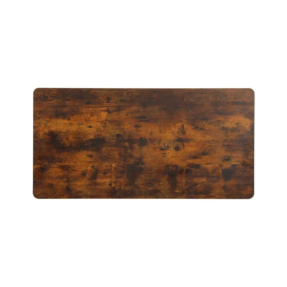 Rustic Brown 140CM Standing Desk Top Adjustable Height Desktop Workstation Panel for Home Office Use
