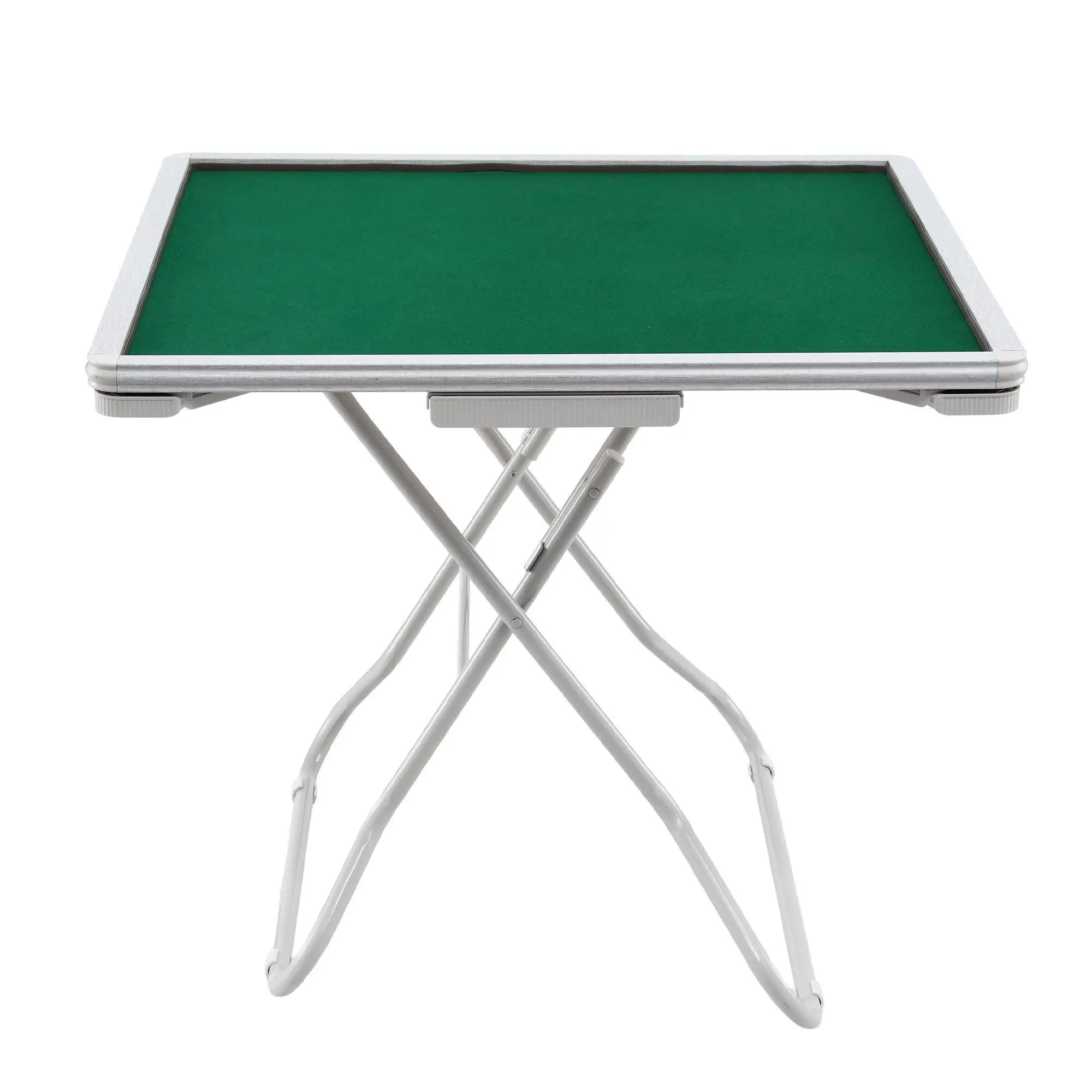 Foldable Mahjong Table for home 4 Drawers Cup Holders Green Portable Game Table