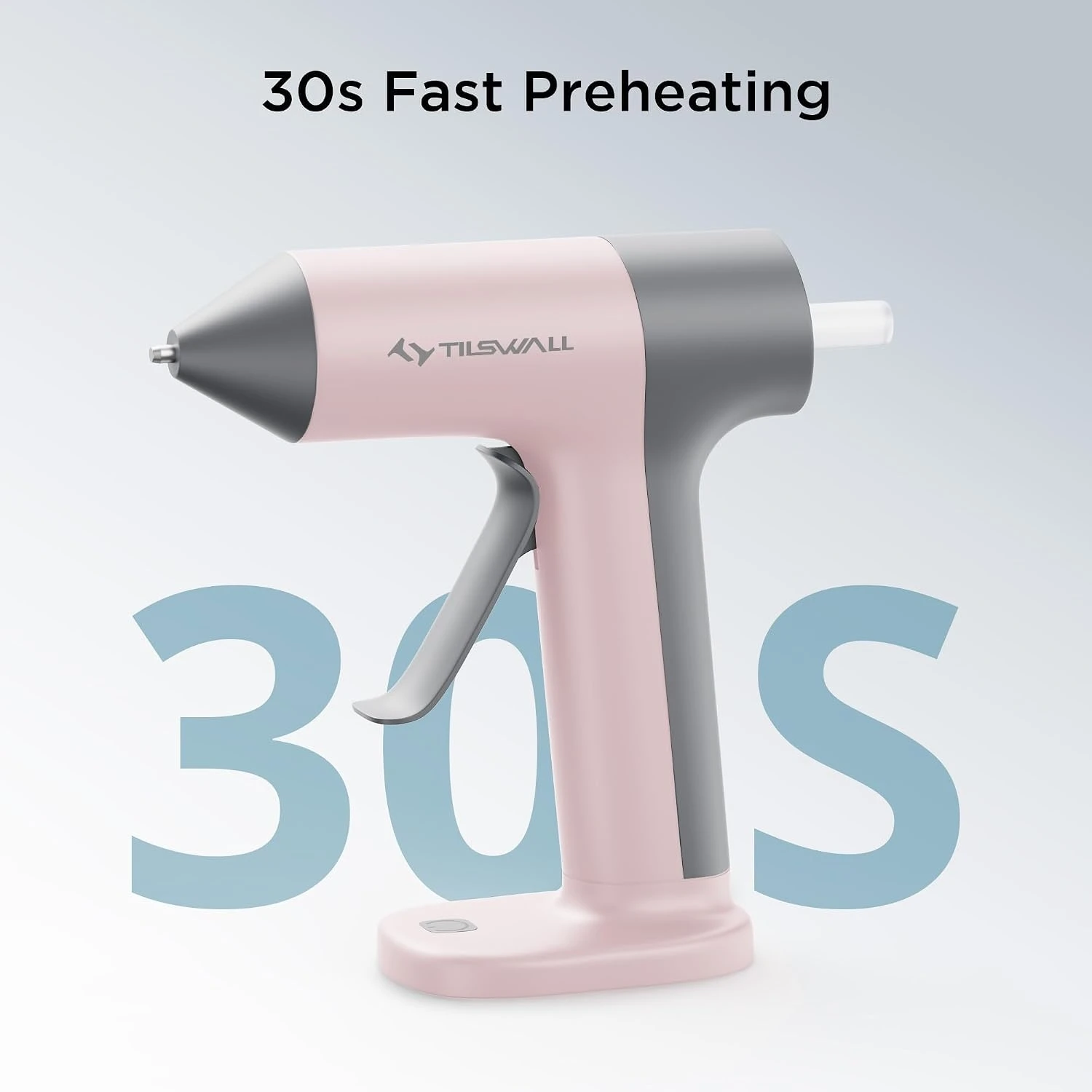 Cordless Hot Glue Gun 4V USB‑C Rechargeable Mini Hot Melt Glue Gun with Battery 30s Fast Heating, Anti‑Drip Nozzle, Comes With 7*140mm Hot Glue Sticks Portable Glue Gun For Crafts DIY Projects & Home Repairs