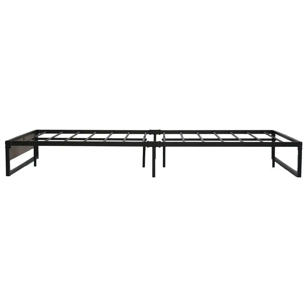 Queen Metal Bed Frame Durable Bed Base Oslo Style Modern Platform Support Frame