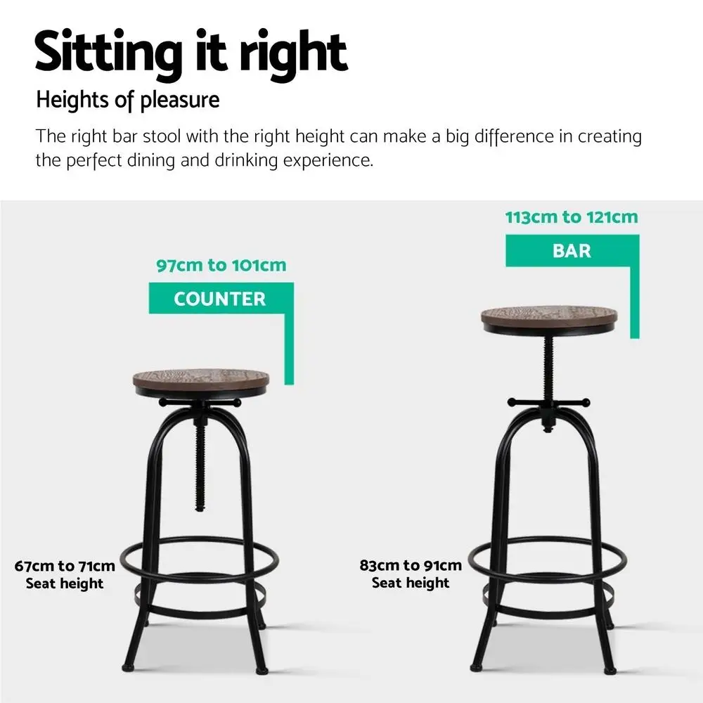 Adjustable Wood Bar Stool Set for Kitchen Counter and Dining Room Modern Swivel Seat with Backrest Solid Wood Legs Indoor Home Use
