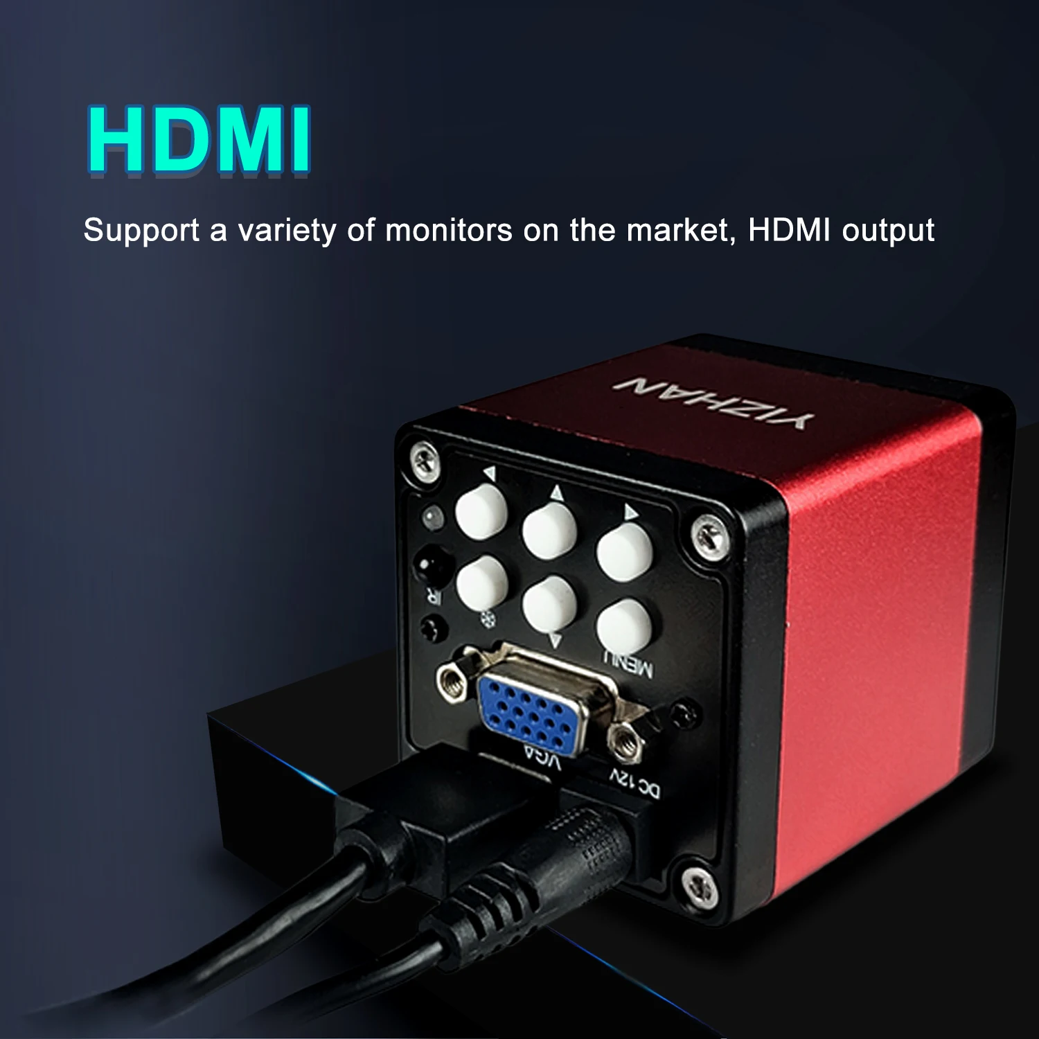 Yizhan 4K 60MP Soldering Microscope HD 1080P Digital Microscope 48MP HDMI USB Interface 1-150X Lens Remote Control 5-100cm Work